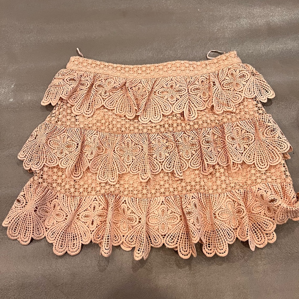 Aqua Sequin Mini Skirt. Size L